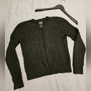 100% Cashmere S cable knit sweater size Small by George ⚫️ black